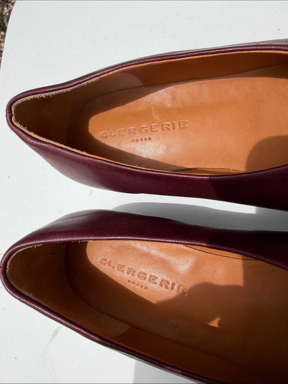 Leather Slip-On Dress Shoes - Burgundy - Picture 2 of 6
